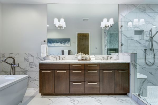 Bathroom Storage Installation in Wylie